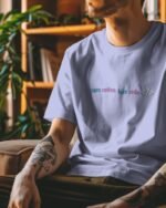 Lavender Coffee Into Code Unisex Oversized T-Shirt