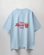 Baby blue Chai Love Club Oversized T-Shirt