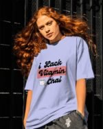 lavender I Lack Vitamin Chai Oversized T-Shirt