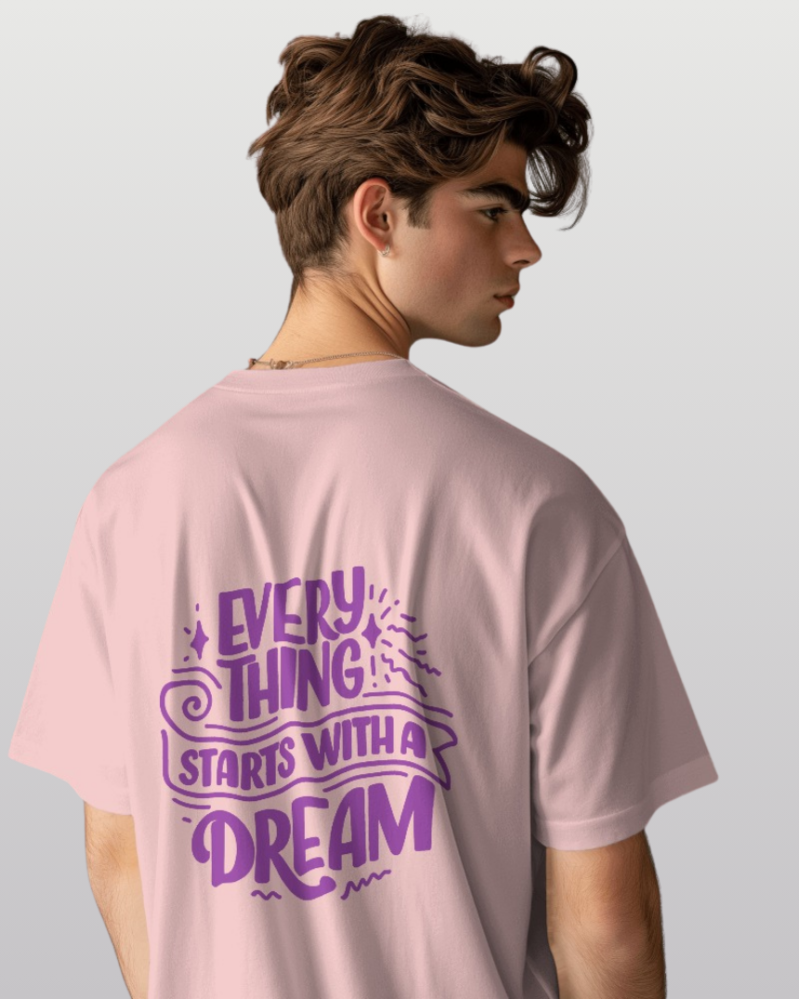 Dream Baby Pink Unisex oversized t-shirt