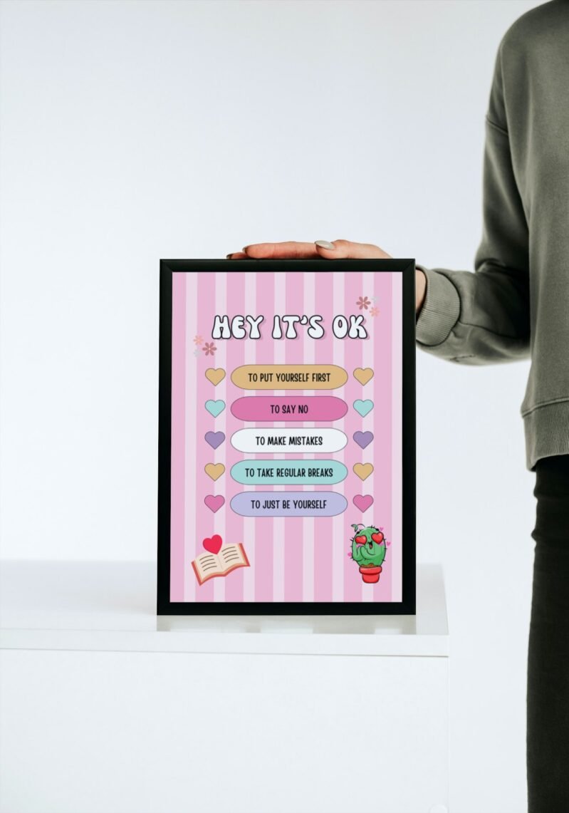 It's Okay Framed Poster